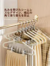 連体スパゲッティ風ハンガー【無痕・多機能・防滑】（セットアップ対応）
