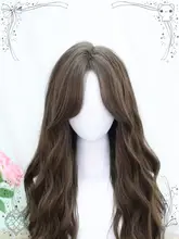 ロリータ風フルウィッグ【水波ウェーブ・二次元コスプレ用・長髪】