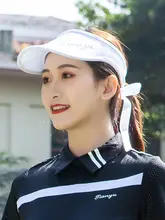 ゴルフキャップ レディース UVカット 帽子【カラーブロック・リボン付き・通気性】