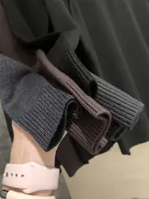 秋用 メンズ 無地 半袖 ハーフジップ ニット【ラセル混紡】