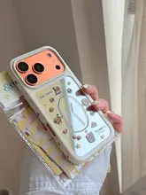 趣味の鏡面時計デザインのiPhone用ケース【特別デザイン・耐衝撃】（セットアップ対応）