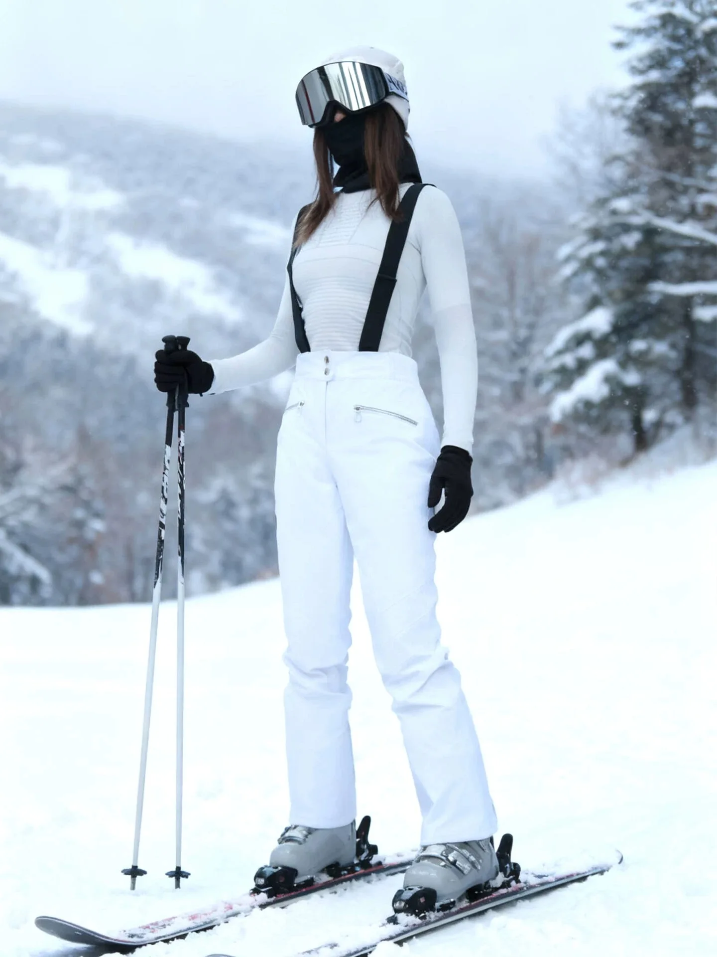 冬用スノースポーツウェア：RAWRWARの防風防水スリムフィット雪パンツセットの実用性と性能解析