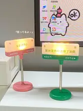 卓上インテリア 道路標識 置物 LED ライトアップ オフィス デスク ユニーク ユーモア 癒やし