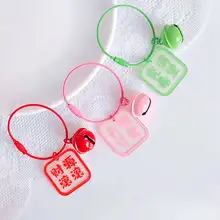 両面リジン製のキーチェーン【鈴・ワイヤーリング・バッグ用アクセサリー】