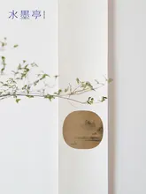 新中式 山水巻物掛け軸【高級装飾画・手作り・アート古画】
