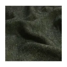 ブラックホワイトのリネン生地【厚手・服飾用・極上の柔らかさ】