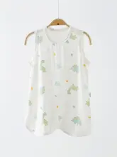 赤ちゃん用 ノースリーブ 睡袍【薄手モダール製・夏用・ユニセックス・防踢・ルームウェア】