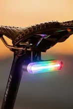 TOSUOD 自転車用テールライト リモコン操作 高輝度 RGB MTB ロードバイク用 夜間走行 ブレーキ感应