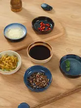 日本製 陶製 調味料ディッシュ【丸型・家庭用・小皿・醤油皿・酢皿】