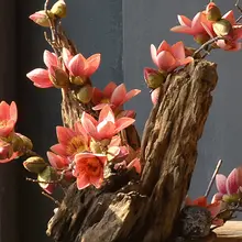 長枝のフェイクフラワー【シルク製・インテリア装飾用】