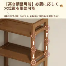 キッチン用スタンド収納ラック【多層・家庭用・壁寄せ】