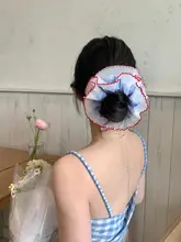 大腸デザインのヘアゴム【女性用・おしゃれなフラワーアクセサリー】