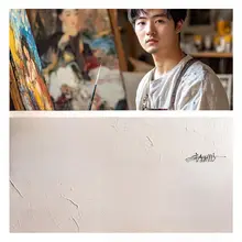 手描き油絵「まるで優しさ」高級質感