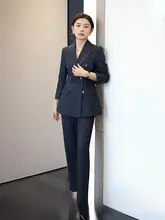 秋冬用深灰色スーツジャケット【ビジネス会議・面接対応・小脚パンツ・洗練されたデザイン】（セットアップ対応）
