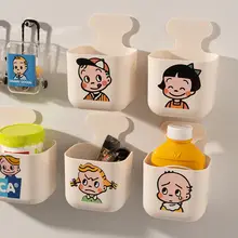 かわいいデザインの磁石付き収納ボックス【キッチン・ノー打孔・冷蔵庫側面用】