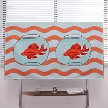 華やかで生き生きとした手描き金魚のテレビ防塵カバー【テレビ用・防塵カバー・おしゃれデザイン】