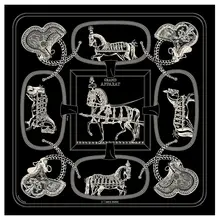 高級シルクスカーフ【１００%桑蚕絲・大判・斜紋・女性用】