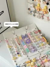 子供用 ヘアアクセサリー収納ハンギングバッグ【壁掛け式・クリップ・ヘアゴム用】