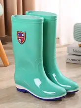 防滑の女性用ロングレインブーツ【ファッショナブル・高筒・水に強い】