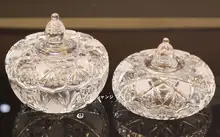 ヨーロピアンスタイル ガラス製キャンディジャー【収納ボックス・お菓子・調味料・ジュエリーボックス】