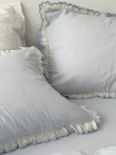 純綿の2重ガーゼの4点寝具セット【刺繍レース・通気性】（セットアップ対応）