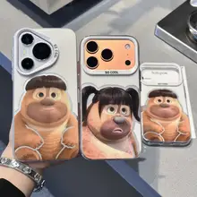 カップル向け 熊デザインのアイフォン用ケース【苹果17 pro max・保護性抜群】