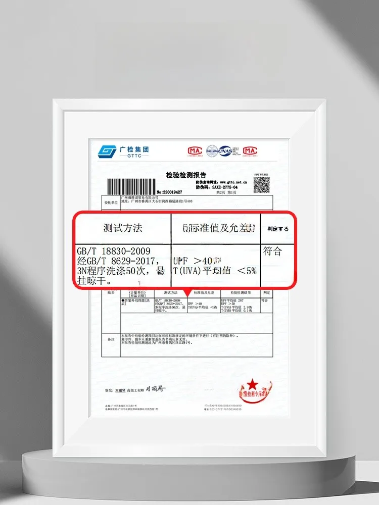 夏用UVカットフェイスマスク：汗や紫外線に強い遮蔽性能を実証