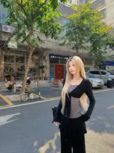 美しいデザインの長袖Tシャツ【フィット感重視・韓国風・春用】（セットアップ対応）