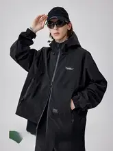 防水ハードシェルフード付きジャケット【登山用・男性用・秋用・機能性】