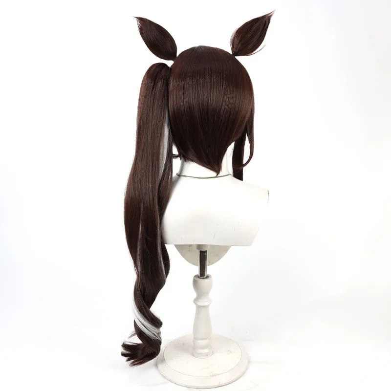 ポニーテール 黒髪の実現：コスプレ用ウィッグ【耳付き・皇室家族デザイン】のスタイルと適用シーン