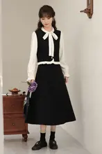 セットアップ 2点セット レディース 水玉柄 トップス スカート 大人可愛い おしゃれ カジュアル 通勤 秋