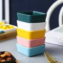 陶器の皿 おやつ皿 家庭用 2色チェックデザイン