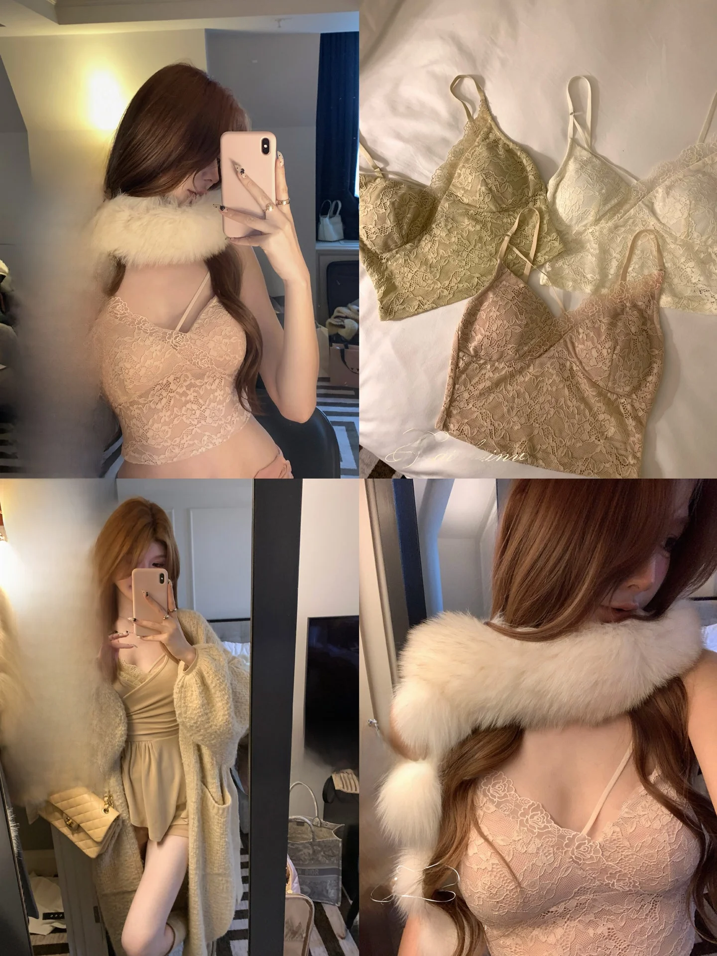 40代女性向けランジェリー おしゃれ デザイン：深Vネックレースキャミソールの実用性とスタイル