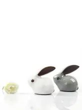 哥窑玉兔デザインの茶杯【紫泉涧・高級茶器・茶宠付き】