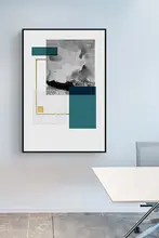 モダン抽象デザインのリビング・玄関用デコレーションアート