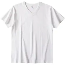 VネックTシャツ【ブラック＆ホワイト・極上の柔らかさ・ゆったりフィット・男女兼用・夏用】