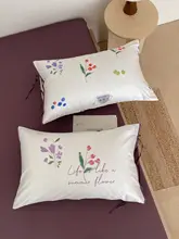極上の柔らかさの花束デザイン全棉枕カバー【フレンチスタイル・肌触り抜群】