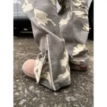 Urinie19 カモフラージュカーゴパンツ【アメリカンストリートスタイル・ゆったりワイドレッグ】