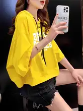 フード付き短袖Tシャツ【デザイン重視・コットン・ゆったりサイズ・体型カバー】
