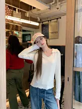 体型カバー！長袖Tシャツ【春用・カジュアル・襟付き・ニット】