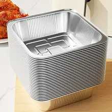 食品用アルミ箔製エアフライヤー用丸型皿【焼き網・便利な使い捨て】