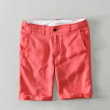 麻素材 夏用 メンズカジュアルショートパンツ【軽量・通気性・速乾・シンプルデザイン】