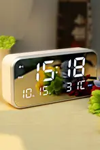 LEDスマート音楽アラームクロック【多機能・ナイトライト・静音・デジタル表示】