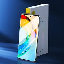 Honor X50用 強化ガラスフィルム【全画面保護・水分吸収タイプ・UV硬化・X50GT対応】