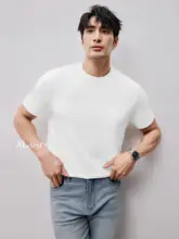 半袖Tシャツ メンズ 液氨加工コットン 接触冷感 速乾 UVカット 抗菌 防蚊 通気性 夏