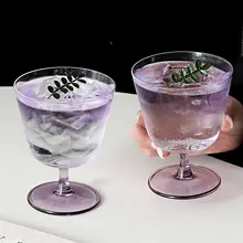 高級感漂う紫色のハイボールグラス【軽量・カクテルやコーヒー用】