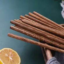 天然素材の無塗装和風鶏翅木箸【家庭用・十膳・おしゃれな食器】（セットアップ対応）