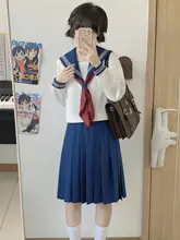 アニメ風のJK制服【花柄・長袖・冬用】（セットアップ対応）