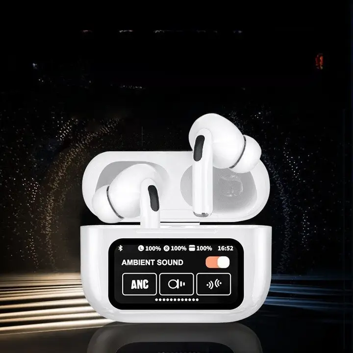 AI対応翻訳Bluetoothイヤフォン【タッチスクリーン・ノイズキャンセリング・長持ちバッテリー】