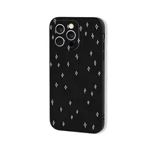 シンプルでおしゃれなブラックiPhone用保護ケース【iPhone16・17pro max・Xiaomi15対応・個性的なデザイン】